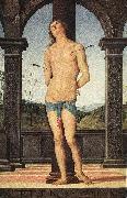 PERUGINO, Pietro St Sebastian sg Spain oil painting reproduction